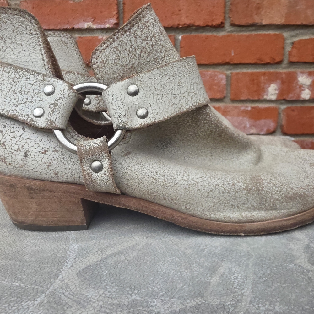 FRYE Distressed Ankle Boots